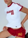 Hype And Vice Usc Goalie Baby Tee In White
