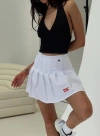 Hype And Vice Usc Tennis Skort In White