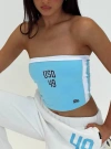 Hype And Vice Usd All Star Tube Top In Blue