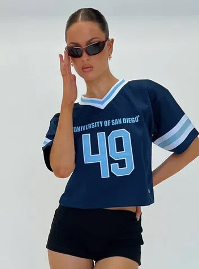 Hype And Vice Usd Football Jersey In Navy