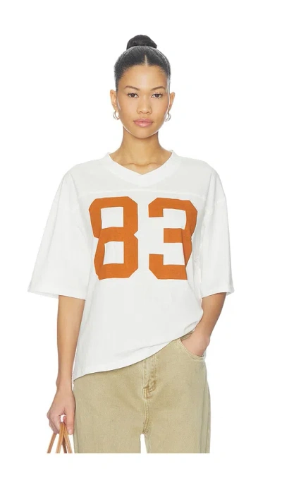 Hype And Vice Ut Austin Football Oversized T-shirt In White