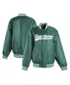 Hype And Vice Green Michigan State Spartans A-game Varsity Full-snap Jacket In Green