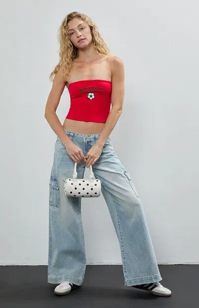 Hype And Vice Women's Mexico Tube Top In Red