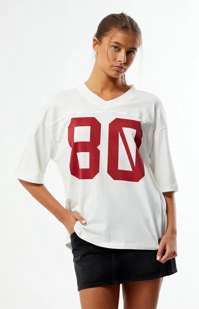 Hype And Vice Women's Usc Trojans Football Oversized T-shirt In White