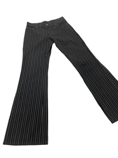 Pre-owned Hype Flare Jeans T.s.u Japan Striped Boot Cut 5 In Black Stripe