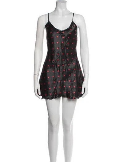 Pre-owned Hype Polka Dot Print Mini Dress In Multicolor