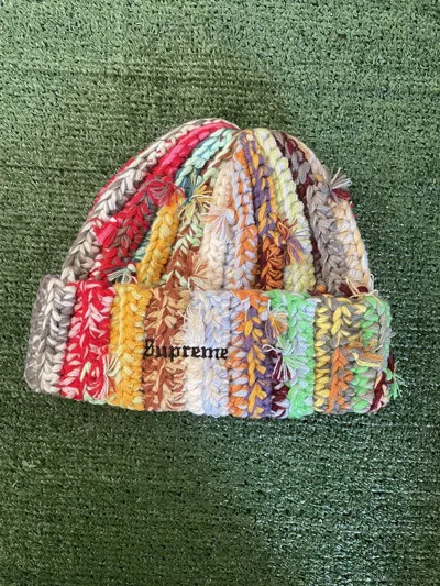 Pre-owned Hype X Supreme Hand Tied Beanie Multicolor