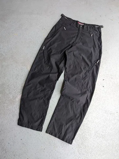 Pre-owned Hype X Vintage 33x32 Vintage Multi Pocket Utility Technical Cargo Pants In Black