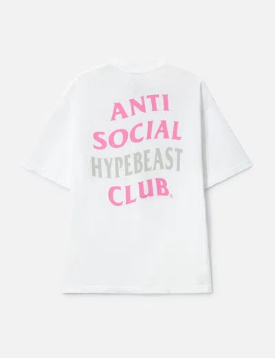 Hypebeast Anti Social Social Club X  20th Anniversary T-shirt In White