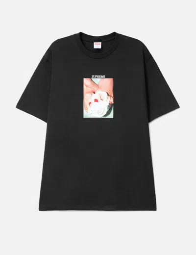 Hypebeast Supreme X  20th Anniversary T-shirt In Black