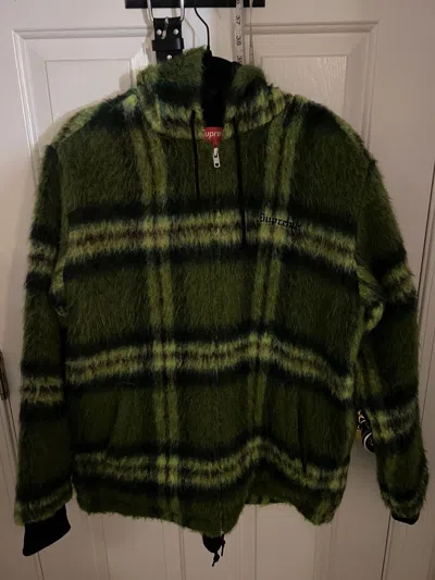 Pre-owned Hypebeast X Supreme Mohair Work Jacket In Green