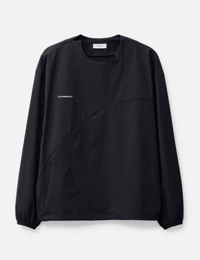 Hypegolf X Post Archive Faction (paf) Woven Track Top In Black
