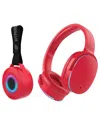 Hypergear Audio Essentials Duo - Speaker & Headphones In Red