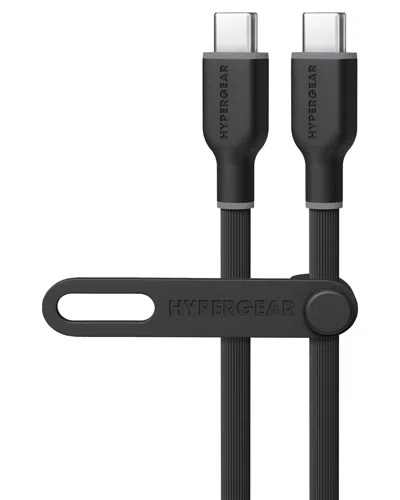 Hypergear Flexi Pro Usb-c To Usb-c Cable 15ft In Black