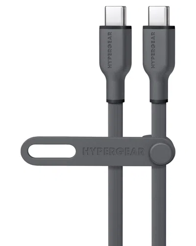 Hypergear Flexi Pro Usb-c To Usb-c Cable 6ft In Gray