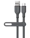 Hypergear Flexi Pro Usb To Usb-c Cable 10ft In Grey