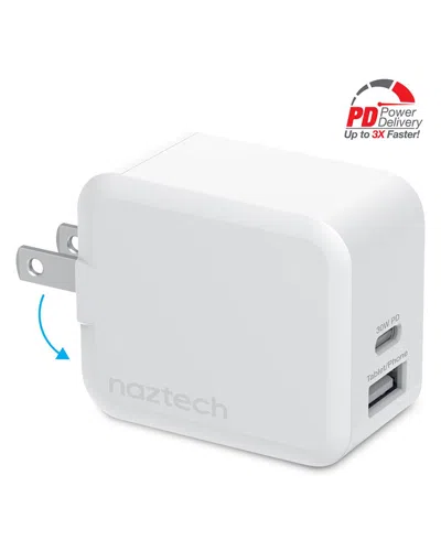HYPERGEAR NAZTECH 30W USB-C PD DUAL OUTPUT FAST WALL CHARGER