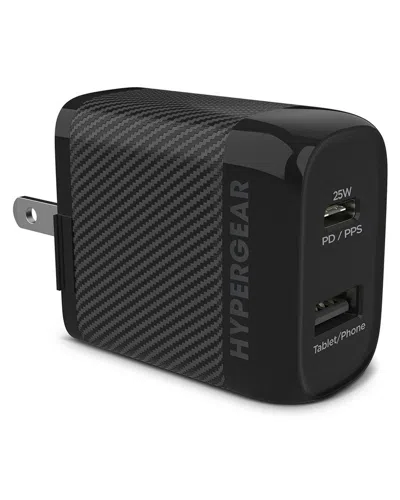 Hypergear Speedboost 25w Pd Dual Output Wall Charger In Black