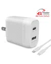 Hypergear Speedboost 25w Pd Lightning Wall Kit In White