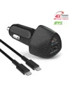 Hypergear Speedboost 37w Pd Usb-c Car Kit In Black