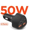Hypergear Speedboost Quad Pd Car Charger In Black