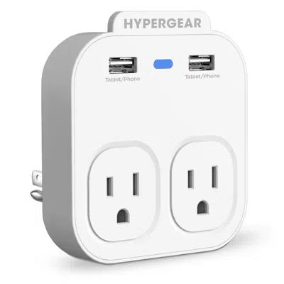 Hypergear Wall Adapter Power Strip In White
