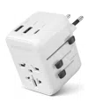 Hypergear Worldcharge Universal Travel Adapter With Usb-c In White