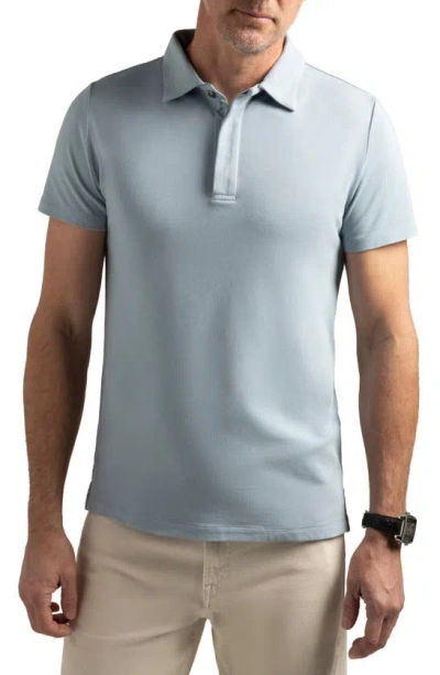 Hypernatural Biscayne Slim Fit Cotton Blend Piqué Golf Polo In Horizon Blue