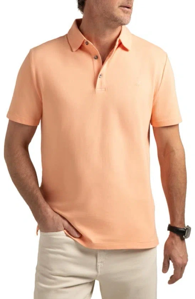 Hypernatural El Capitán Classic Fit Supima® Cotton Blend Piqué Golf Polo In Coral