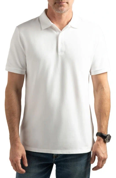 Hypernatural Matterhorn Supima® Cotton Blend Polo In White