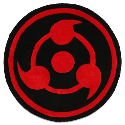 Pre-owned Hypland X Naruto Sharingan Rug In Multi