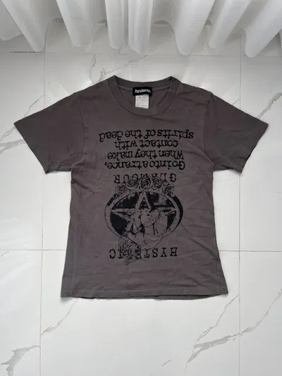 Pre-owned Hysteric Glamour 00's  Trance Spirits Vintage Y2k Tee In Brown