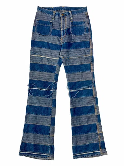 Pre-owned Hysteric Glamour 1990s  - Kinky Patchwork Hagi Denim Pants In Blue
