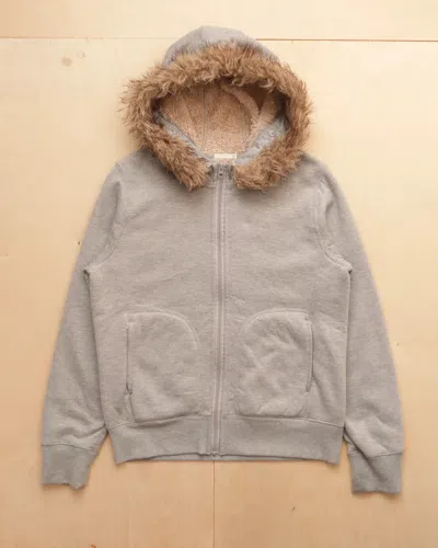 Pre-owned Hysteric Glamour 2000s If Six Was Nine Style - Faux Fur Hoodie Lgb In Gray