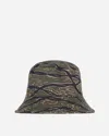 Hysteric Glamour Barbed Wire Camo Bucket Hat Khaki In Green