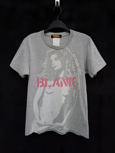 Pre-owned Hysteric Glamour Blank Naked Tits Punk T-shirt In Grey
