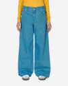 Hysteric Glamour Colored Denim Wide Pants Blue In Black
