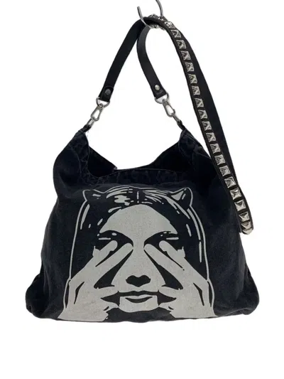 Pre-owned Hysteric Glamour Devil Woman Studded Shoulder Bag In Black