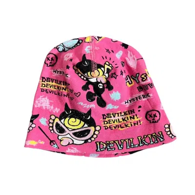Pre-owned Hysteric Glamour Devilkin Beanie In Hot Pink