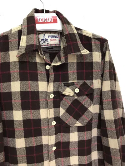 Pre-owned Hysteric Glamour Flannel Shirt Made In Japan In Check