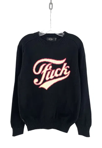 Pre-owned Hysteric Glamour Fuck Sweater In Black