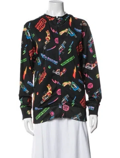 Pre-owned Hysteric Glamour Graphic Print Bomber Jacket In Black