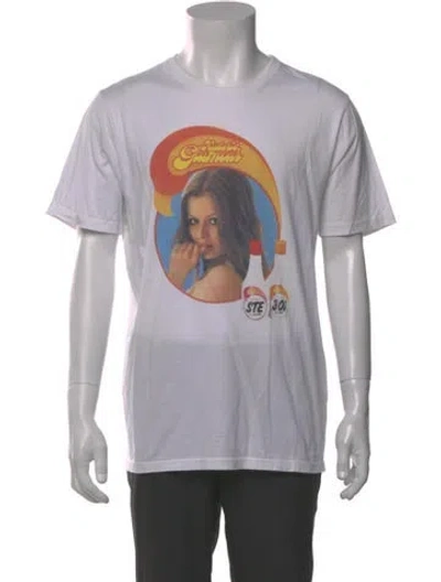 Pre-owned Hysteric Glamour Graphic Print Crew Neck T-shirt In Grey