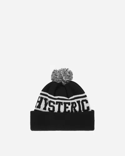 Hysteric Glamour Hysteric Logo Beanie In Black