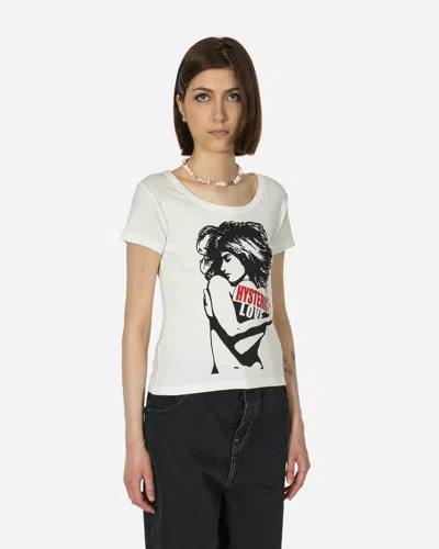 Hysteric Glamour Hysteric Love T-shirt Dirty In White