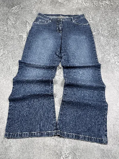 Pre-owned Hysteric Glamour If Six Was Nine Flared Bootcut Jeans Size 34 2000s In Blue