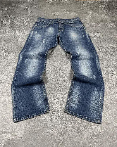 Pre-owned Hysteric Glamour If Six Was Nine Straight Flared Bootcut Size 36 Streetwear In Blue