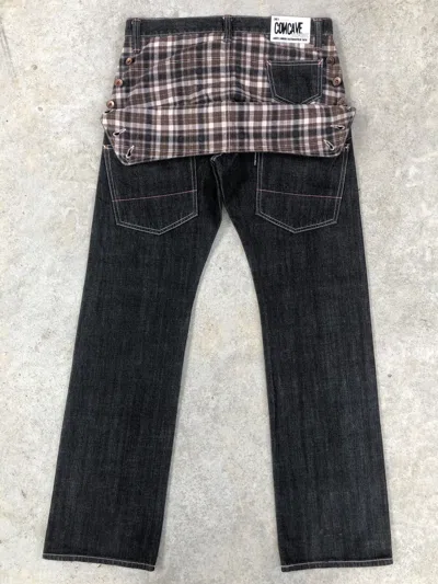 Pre-owned Hysteric Glamour Japanese Concave Attempt Distressed Jeans In Black