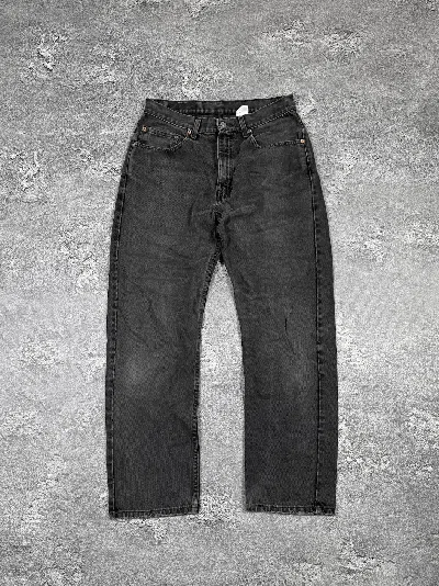 Pre-owned Hysteric Glamour Levi's 505 Straight Distressed Faded Jeans Size 32/30 In Blue