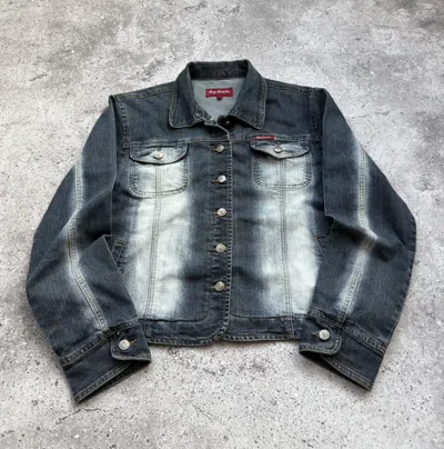 Pre-owned Hysteric Glamour Lgb If Six Was Nine Style Y2k Denim Cropped Jacket In Blue